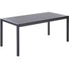 Beliani Sodo stalas 180 x 90 cm juoda VERNIO