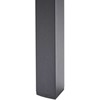 Beliani Sodo stalas 180 x 90 cm juoda VERNIO