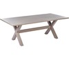 Beliani Stół sodo CASCAIS 200 cm 105 cm Metal Beżowoszary