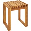 Beliani Staliukas sodo BELLANO 35 cm 40 cm Drewno akacjowe Ruda