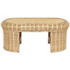 Beliani Staliukas kawowy sodo LIVADEIA 60 cm 96 cm Rattan Naturalny