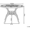Beliani Sodo stalas 100 cm rudas Sapri