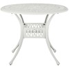 Shumee Beliani Staliukas bistro ANCONA 90 cm 90 cm Metal Złamana biel