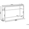 Beliani Stół sodo AVETRANA 150 cm 50 cm Ruda/ balta