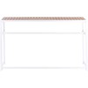 Beliani Sodo baro stalas AVETRANA 150 cm 50 cm rusvas / baltas