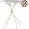 Beliani Bistro stalas SPELLO 60 cm 60 cm Baltas