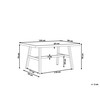 Shumee Beliani Sodo Stalas CANETTO 150 cm 90 cm Juodas Stiklas