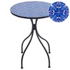 Beliani Bistro staliukas CIGLIANO 60 cm 60 cm metalinis juodas
