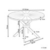 Beliani Sodo stalas CISSONE 110 cm, akacijos mediena, rudas