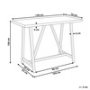 Beliani Stół sodo TALAMONE 140 cm 70 cm Pilka