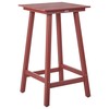 Beliani Staliukas sodo barowy ADIRONDACK 60 cm 59 cm Materiał syntetyczny Raudona