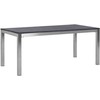 Beliani Sodo stalas GROSSETO 180 cm 90 cm liepsnos granito grafitas