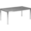 Beliani Sodo stalas GROSSETO 180 cm 90 cm poliruoto granito rutulys