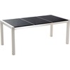 Beliani Sodo stalas GROSSETO 180 cm 90 cm poliruotas granitas, juodas