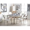 Beliani Sodo stalas GROSSETO 180 cm 90 cm degintas granitas grafito spalvos