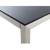 Beliani Sodo stalas GROSSETO 180 cm 90 cm Grūdintas stiklas Juodas