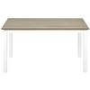 Beliani Stół sodo MESSINA 100 cm 52 cm Baltas