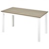 Beliani Stół sodo MESSINA 100 cm 52 cm Baltas