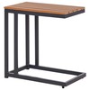 Beliani Sodo staliukas MESSINA 60 cm 35 cm juodas