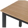 Beliani Staliukas kawowy sodo 96 x 52 cm šviesus medis su czarnym MESSINA
