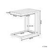 Beliani Sodo staliukas MESSINA 60 cm 35 cm juodas