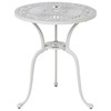 Beliani Staliukas bistro DASCIO 61 cm 61 cm Metal Złamana biel