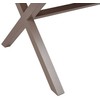 Beliani Stół sodo TIANO 160 cm 90 cm Metal Beżowoszary