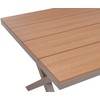 Beliani Stół sodo TIANO 160 cm 90 cm Metal Beżowoszary