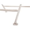 Beliani Bistro staliukas TRIESTE 70 cm 70 cm metalinis šviesiai smėlinis
