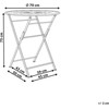 Beliani Staliukas bistro SCARIO 70 cm 70 cm Metal Raudona
