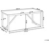 Beliani Sodo Stalas NOTTERI 180 cm 90 cm Betoninis rutulys