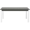Beliani Išskleidžiamas sodo stalas PANCOLE 168/248 cm 100 cm metalinis pilkas