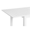 Beliani Išskleidžiamas sodo stalas SKALOMA 180/240 cm 90 cm metalinis baltas