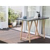 Beliani Stół sodo TALAMONE 140 cm 70 cm Pilka