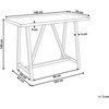 Beliani Stół sodo TALAMONE 140 cm 70 cm Pilka