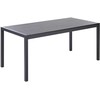 Beliani Sodo stalas 180 x 90 cm juoda VERNIO