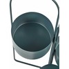 Beliani Stojak na kwiaty COLUTENA Metal 56 cm Tamsiai mėlyna