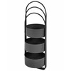 Beliani Stojak na kwiaty COLUTENA Metal 56 cm Juodas