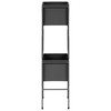 Beliani Gėlių stovas COTINUS Metal 20 cm Juodas