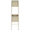 Beliani Gėlių stovas COTINUS Metalinis 20 cm smėlio spalvos