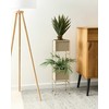 Beliani Stojak na kwiaty COTINUS Metal 20 cm Kremas