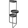 Beliani Gėlių stovas FRAGARIA metalinis 42 cm juodas