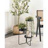 Beliani Gėlių stovas FRAGARIA metalinis 42 cm juodas