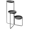 Beliani Gėlių stovas FRAGARIA metalinis 42 cm juodas