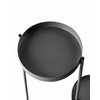 Beliani Gėlių stovas FRAGARIA metalinis 42 cm juodas