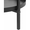 Beliani Stojak na kwiaty TAMARIX Metal 35 cm Juodas