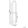 Beliani Gėlių stovas TAMARIX metalinis 35 cm juodas