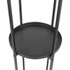 Beliani Stojak na kwiaty TAMARIX Metal 35 cm Juodas