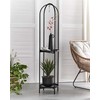 Beliani Stojak na kwiaty TAMARIX Metal 35 cm Juodas