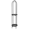 Beliani Stojak na kwiaty TAMARIX Metal 35 cm Juodas